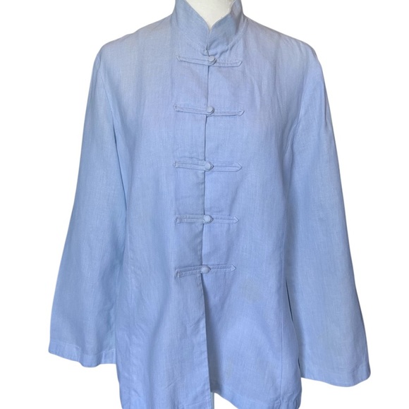 Luxury French brand - 100% linen Jacket/ Blouse Medium to Large - Picture 1 of 12